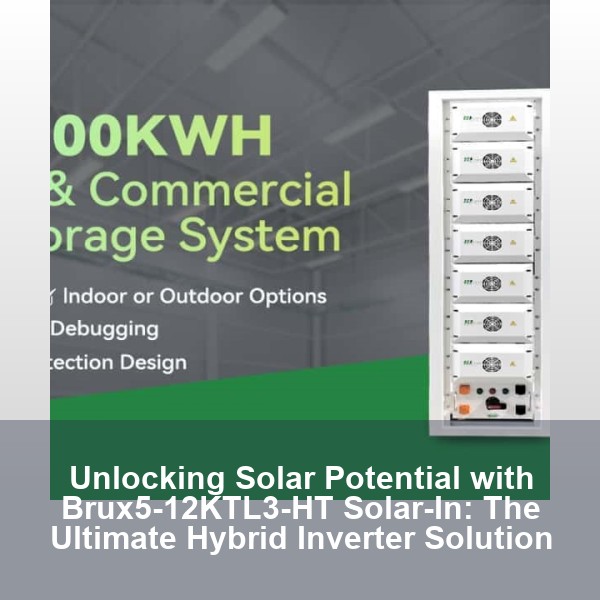 Unlocking Solar Potential with Brux5-12KTL3-HT Solar-In: The Ultimate Hybrid Inverter Solution